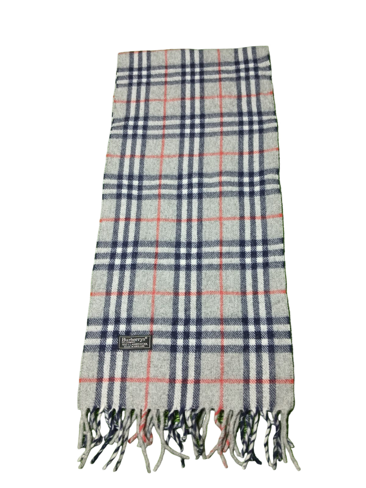 Burberry Novacheck Scarf (Grey and Beige)